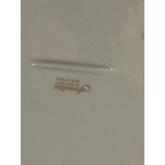 Set Of 3 Vintage Floral Porcelain Plates With Intricate Cutout Design & Pink Ros - Picture 15 of 16